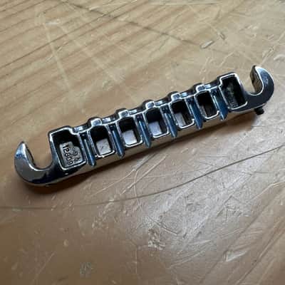 Vintage Gibson Wraparound Lightning Bolt Tailpiece Bridge - 1960's image 6