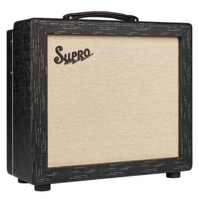 Supro 1612RT Amulet 15W 1x10 Tube Guitar Combo Amp, Black Scandia image 5