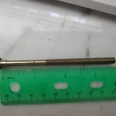 Vintage LUDWIG 4" NICKEL TENSION ROD (3 3/4") Tuning screw) for Snare Drum, Tom,  Floor Tom, Parade, Field, Marching drums image 1