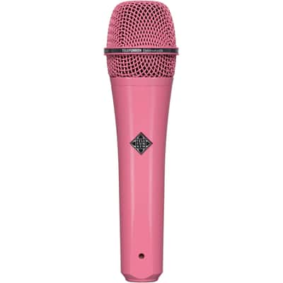 Telefunken M80 Pink Dynamic Handheld Vocal Microphone with On-Stage MS7701B Boom Microphone Stand and Professional Grade XLR Cable image 2
