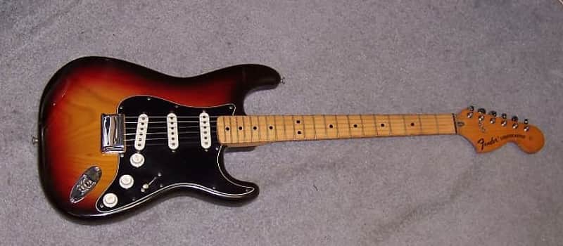 Fender Stratocaster... hard tail ...1975 ...3 tone sunburst image 1