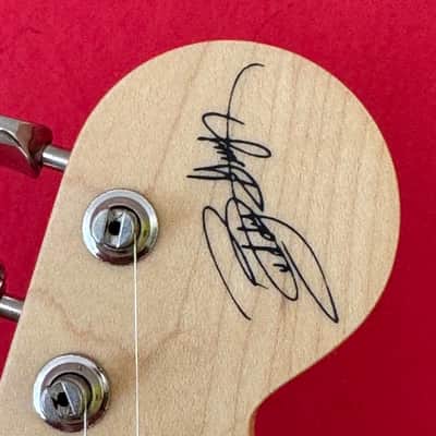 Signed by Buddy - Fender Buddy Guy Artist Series Signature Stratocaster - Blue with White Polka Dots image 14