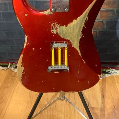 Fender Stratocaster Custom Shop Relic Body 1969 Candy Apple Red True Temperament Neck image 10