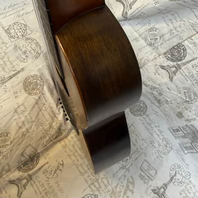 Harwood Parlor Guitar Circa 1895 - 1915 Ser #4512 Solid Brazilian Rosewood Back & Sides Premium Taylor Hard Shell Case image 14