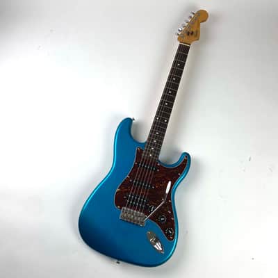 Fender Strat 1989 - Lake Placid Blue - Made in Japan. Dragonfire Pro Series  HSS set up installed.Original white guard S/S/S with factory electronics included. image 9