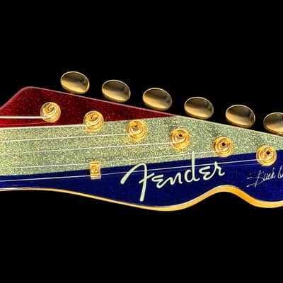1995-1998 Fender Telecaster Buck Owens Signature Crafted in Japan ~ Red, Silver & Blue Sparkle image 13