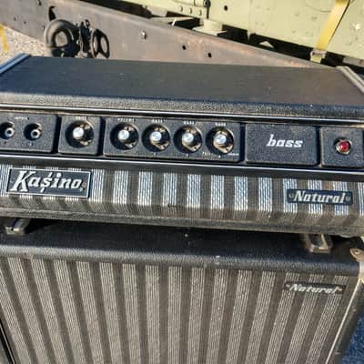 Kasino 150 Bass Natural Head And Cabinet 1970s? Black image 2