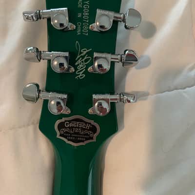 BRAND  new never played 2007 - 2008 Gretsch G5135 Electromatic G. Love Signature Corvette Phili-Green with Competition Stripe 2020 - image 5