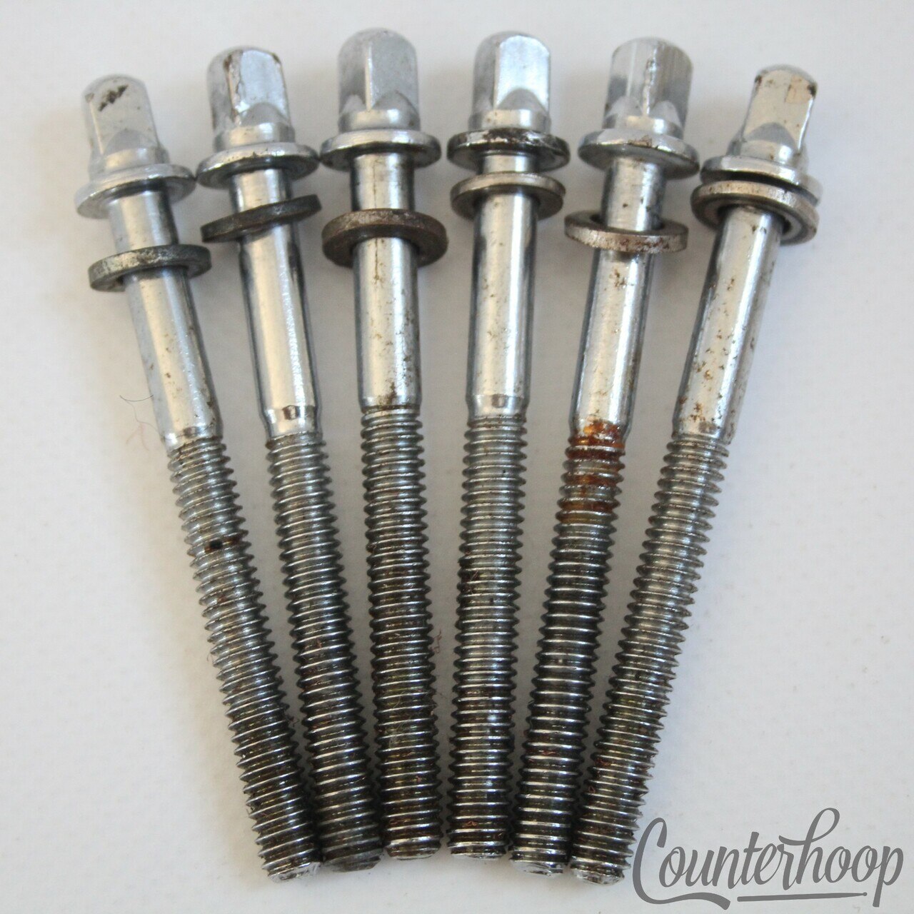 Ludwig 6x Tension T-Rods 2 1/4"Chrome Floor Tom Drum Vintage 60s Super Classic* — main photograph