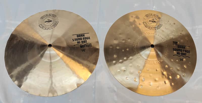 Paiste Sound Creation 14" Dark Sound Edge Hi-Hats - NOS / VERY RARE image 1
