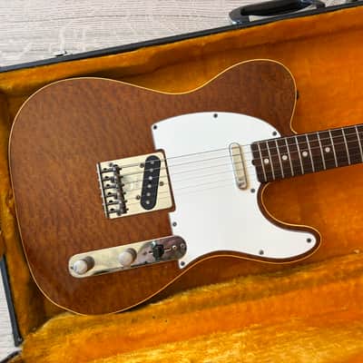 1980s Tokai Breezysound TTE60 Custom Telecaster Burled Tortoiseshell Mahogany Top Hard Case Japan Vintage image 6