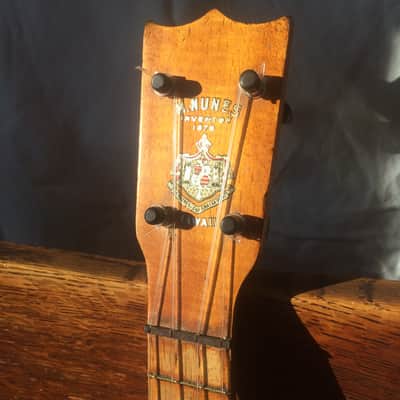 Manuel Nunes Soprano Ukulele circa 1915 flamed golden koa image 9