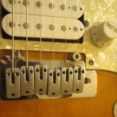 Optek Fretlight 400 Series strat-Style Electric guitar - 3 tone sunburst with cables image 20
