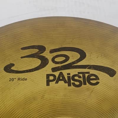 Paiste 302 Plus 20" Ride Cymbal 1958g Thin Vintage 90s Fully Lathed Brass German image 3