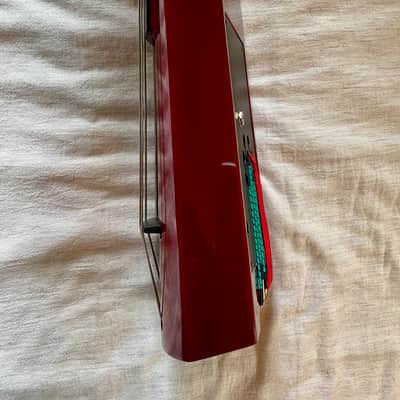 NS Design WAVc 5 String Full Size Electric Upright Bass 2025 - Transparent Red image 7