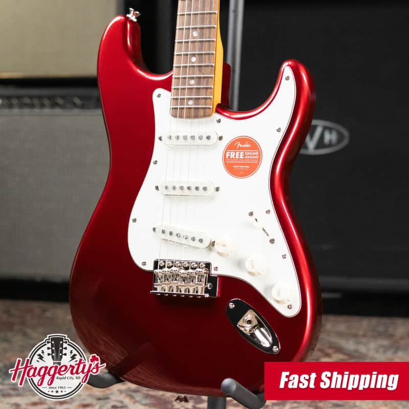 Squier Classic Vibe '60s Stratocaster Electric Guitar - Candy Apple Red image 1
