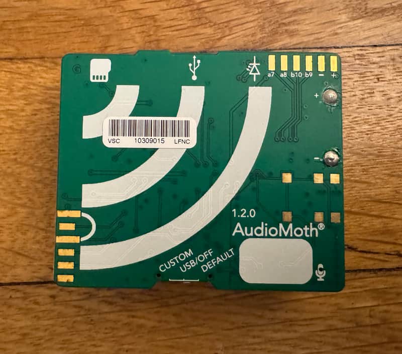 AudioMoth v1.2.0 acoustic monitoring device / field recorder image 1