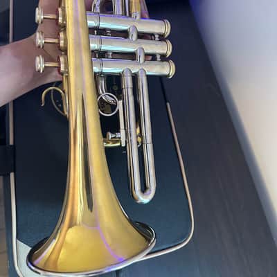 Bb Cornet – Gold/Silver Finish – Complete with Hardcase & Mouthpiece image 10