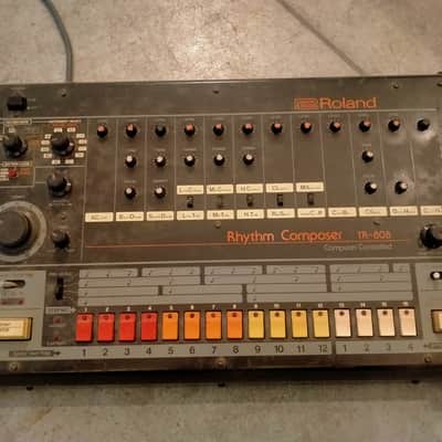 Roland TR-808 Rhythm Composer 1982 - Black with Kenton Midi image 5