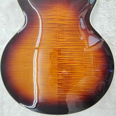 Gretsch Broadkaster LX Figured Center Block Electric Guitar w/Case, Havana Burst image 6