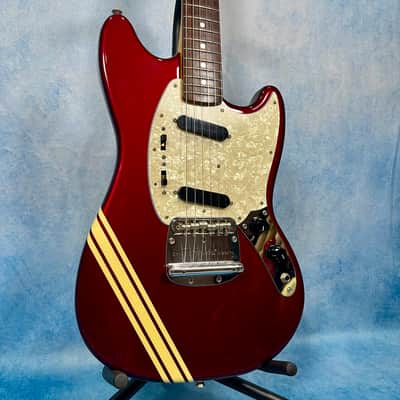 2004 Fender MG-73 Competition Mustang Old Candy Apple Red, CIJ image 2