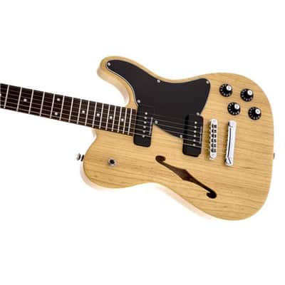 Fender Jim Adkins JA-90 Telecaster Thinline Electric Guitar, Laurel Fingerboard, Natural image 4