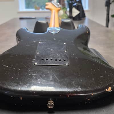 1973 FENDER STRATOCASTER Black Road Worn Heavy Relic Aged American Vintage 70s USA 1970's Strat Guitar image 14
