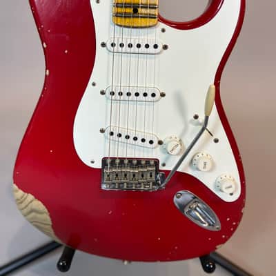 Fender Custom Shop 1955 Heavy Relic Stratocaster Dakota Red image 1
