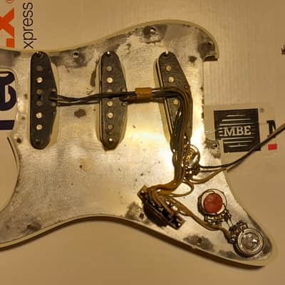 Pickup Fender Stratocaster 1963 Pre CBS  Black Bottom  Pickguard Complete Original "Mojo 63" image 1