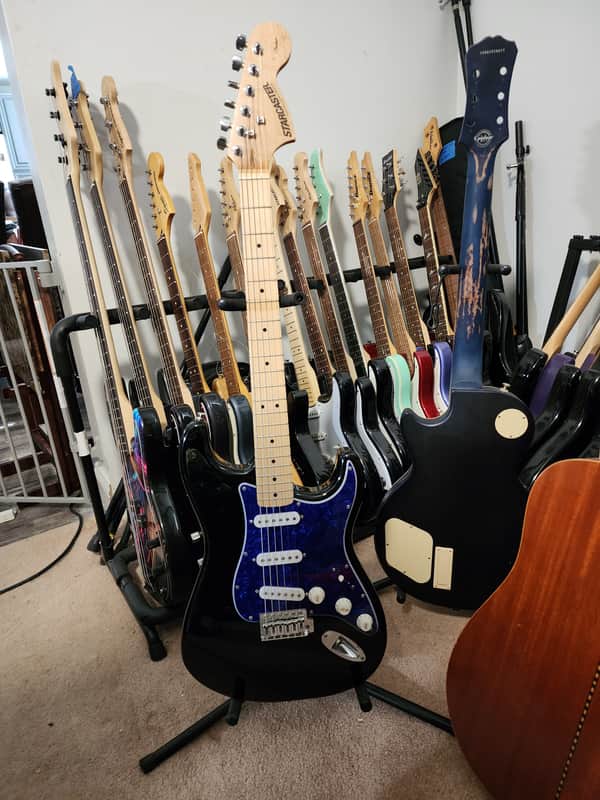 Fender Starcaster Strat 2006 - Black image 1