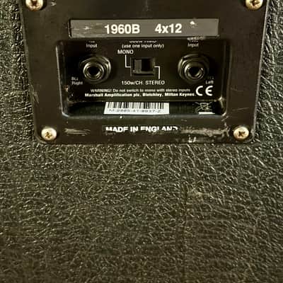 Marshall 1960B Lead 300-Watt 4x12" Straight Guitar Speaker Cabinet 2005 - Black image 5