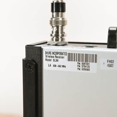 Shure SLX4 Wireless Receiver - L4 Band: 638-662 MHz (NO POWER SUPPLY) CG013E9 image 8