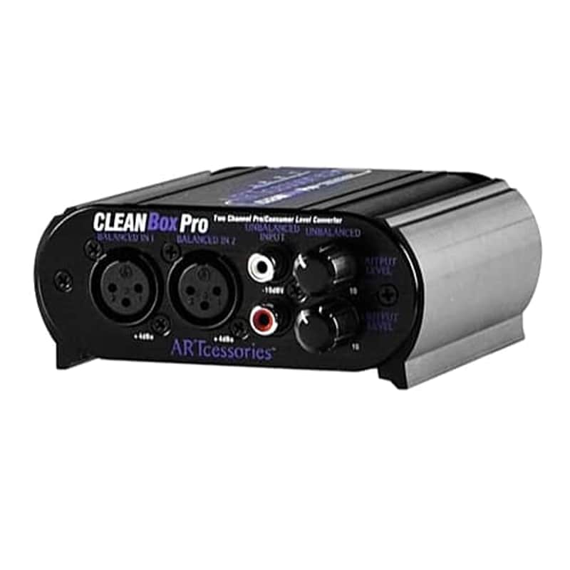 ART CleanBox Pro 2-Ch Stereo Level Converter & Hum Eliminator Pro Live/Studio image 1