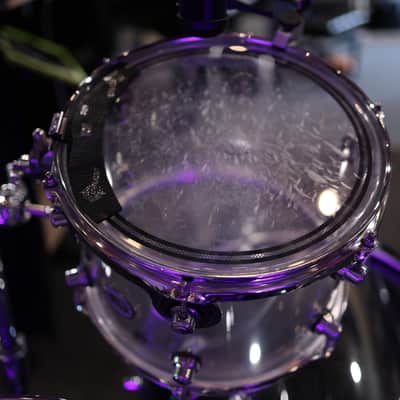 DW Design Series Acrylic 8x10/9x12/14x16/18x22/5.5x14" 5pc Shell Pack 2015 - Present - Clear Acrylic image 11