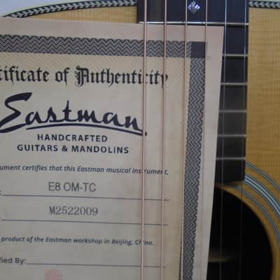 Eastman  E8OM-TC w/hard case image 5