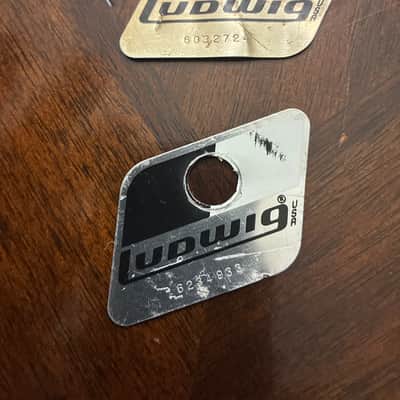 Ludwig Badge 1970’s - Silver/Black image 1