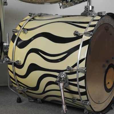 GMS Drum Co. Special Edition Zebra Drum Set image 5