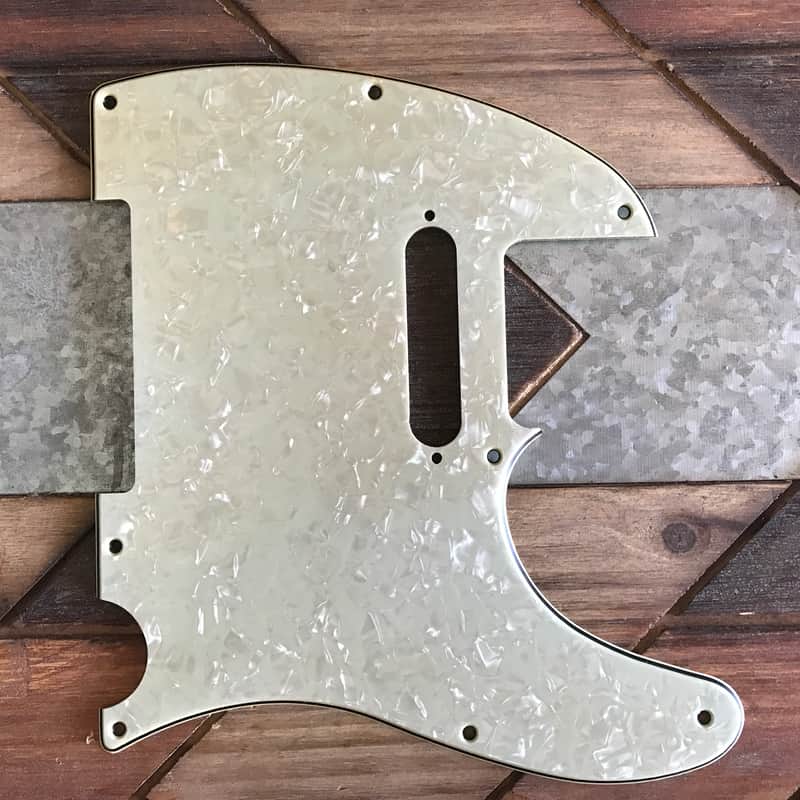 Real Life Relics Aged Pearl Mint Green Telecaster® Pickguard 3 Ply 8 Hole    [PGAR3] image 1