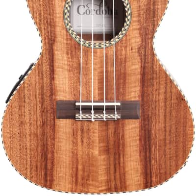 Cordoba 25T-CE Tenor Acoustic-Electric Ukulele, Open Box (Very Good) image 5
