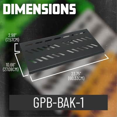 Gator Cases GPB-BAK-1 Large Aluminum Pedal Board with Carry Bag (Black) image 5