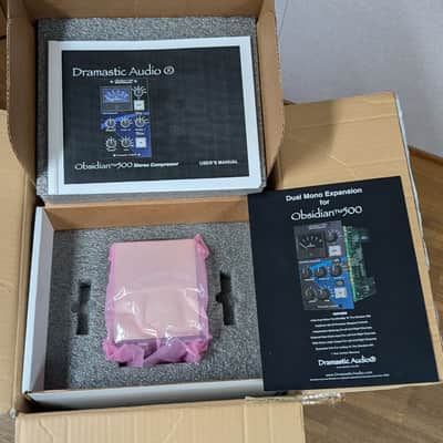 Dramastic Audio Obsidian 500 Stereo Compressor Module 2010s - Black image 5