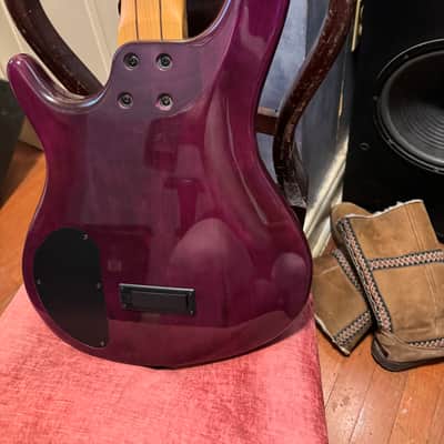 Dean Edge 5 string bass guitar - Purple image 17