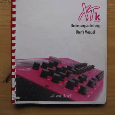 #1 vintage Waldorf Microwave XT XTk q owners manual brochure guide synth keyboard