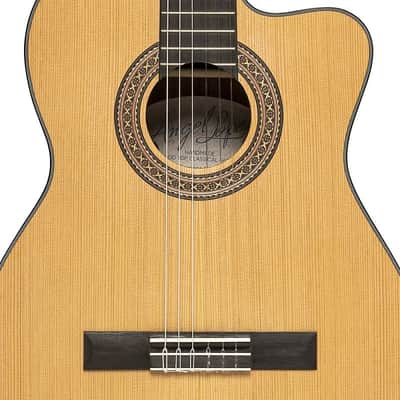 Angel Lopez Graciano Cutaway Electric Classical Guitar - Cedar - GRACIANO CM-CE image 3