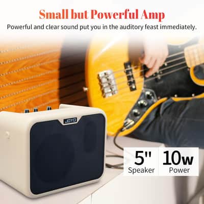 JOYO 10W Mini Bass Amp Bass Guitar Practice Amp Combo Bass Amplifier Portable Small Battery Powered Bass Amp Dual Channel (MA-10B) image 3