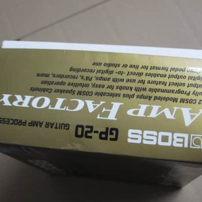 used condition Boss EMPTY BOX for GP-20 Amp Factory (NO pedal / NO paperwork), from early 2000s to mid 2000s (specifically 2001) image 11