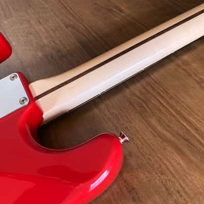 Rare Vintage 1993 MIJ Fender Squier Stratocaster Candy Apple Red Guitar! image 14
