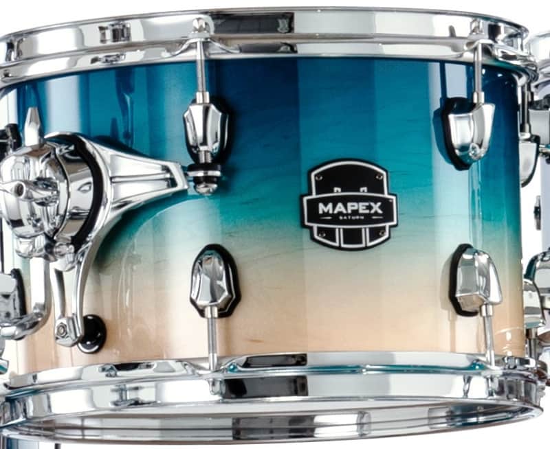 Mapex *Pre-Order* Saturn Aqua Fade 12x9" Rack Tom Drum w/Mount | NEW | Special Order | Authorized Dealer image 1
