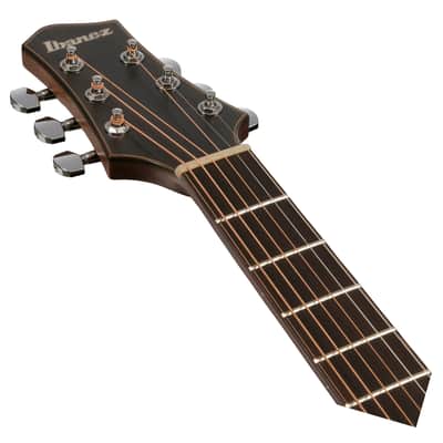 Ibanez PA300E Asymmetrical Jumbo A/E Guitar - Natural Satin image 4