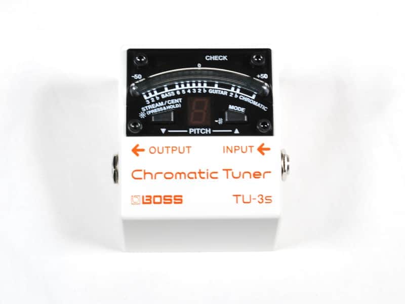 Boss TU-3S Chromatic Tuner for Stringed Instruments - White image 1